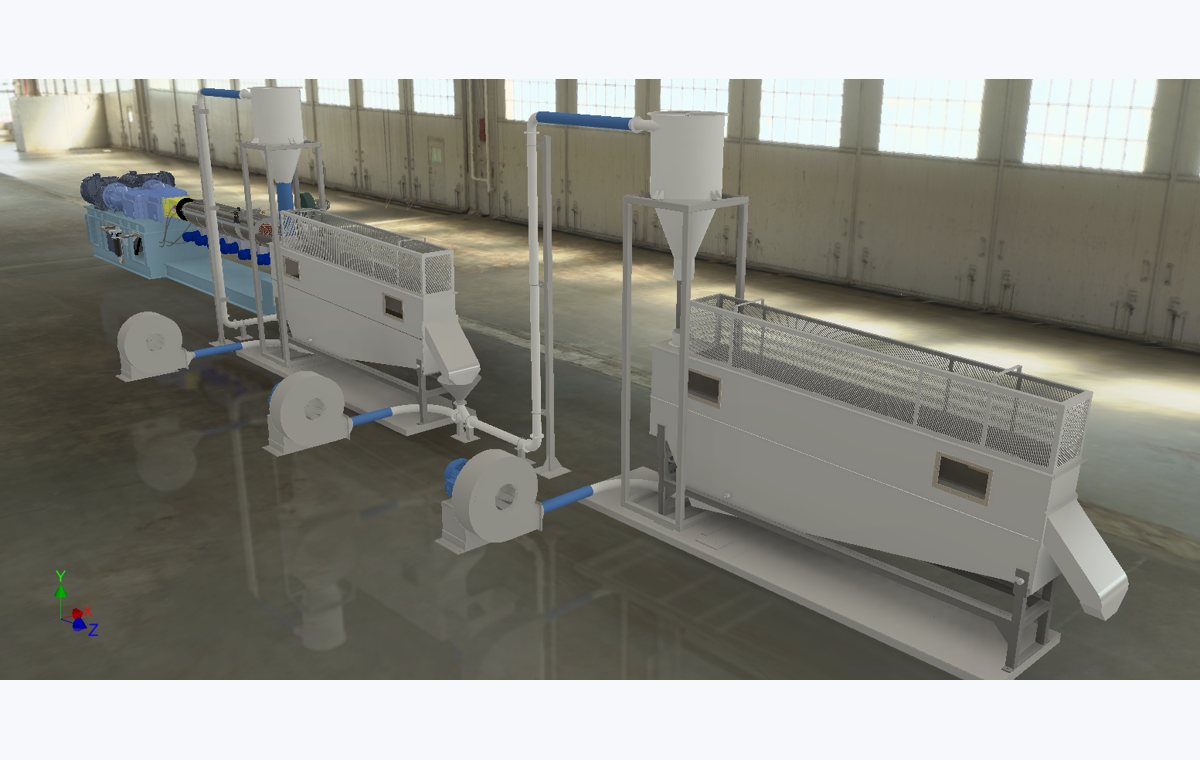 Linha de reciclagem